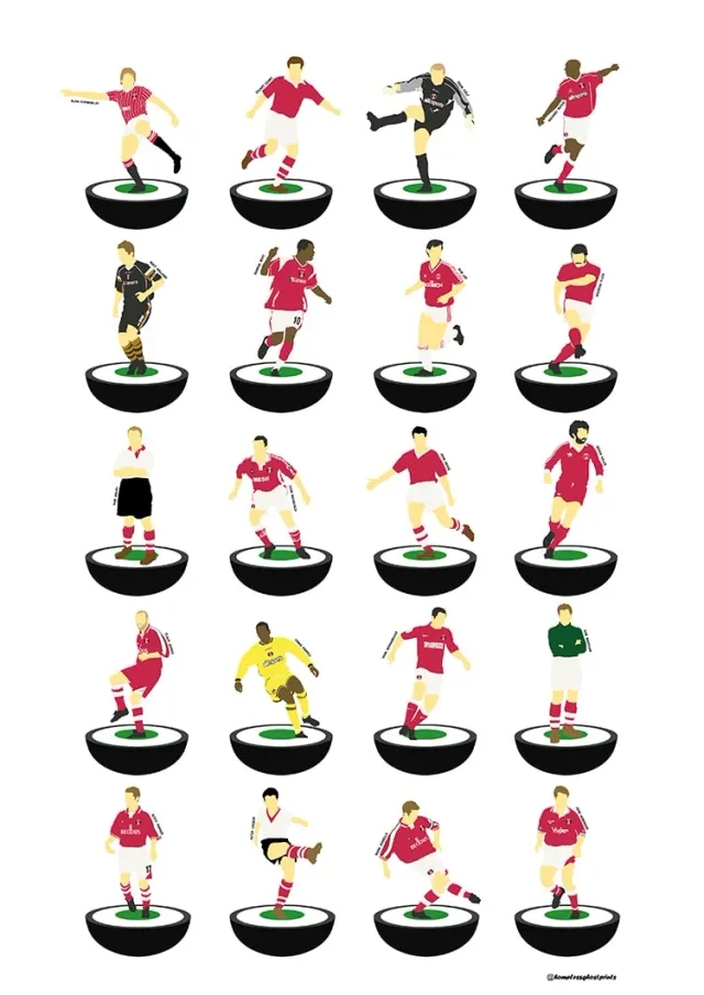 Accessories 1934-2014 Charlton Subbuteo A3 Print/Poster