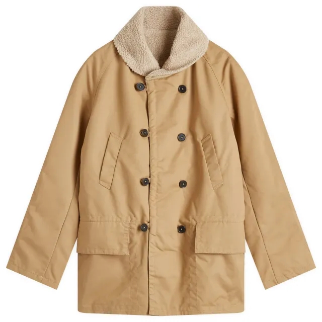 Universal Works Men's Reversible Mackinaw Jacket Sand