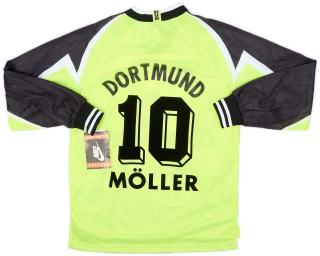 Nike 1995-96 Borussia Dortmund Home L/S Shirt Moller #10 (M)
