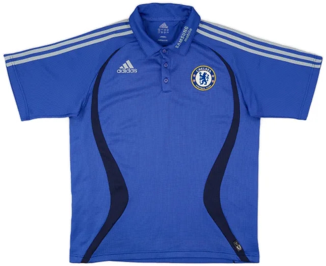 2006-07 Chelsea adidas Polo Shirt - 9/10 - (L)