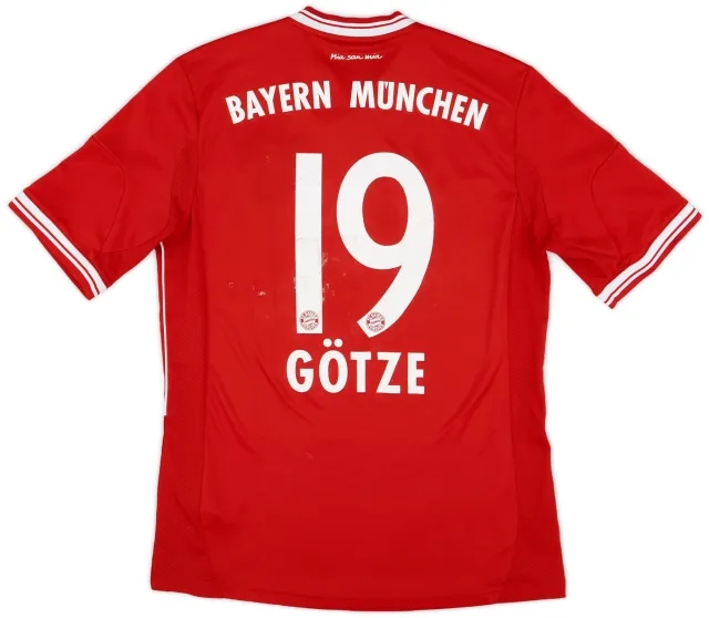 adidas 2013-14 Bayern Munich Home Shirt Gotze #19 - 5/10 - (M)