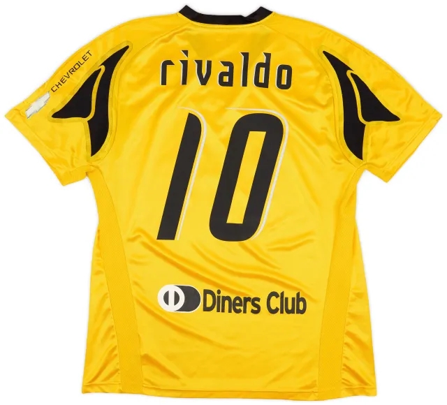 Puma 2007-08 AEK Athens Home Shirt Rivaldo #10 - 8/10 - (XXL)