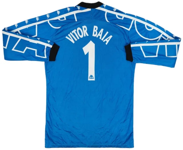 Kappa 1997-98 Barcelona GK Shirt Vitor Baia #1 - 6/10 - (L.Boys)