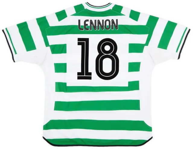 Umbro 2001-03 Celtic Home Shirt Lennon #18 - 7/10 - (XXL)