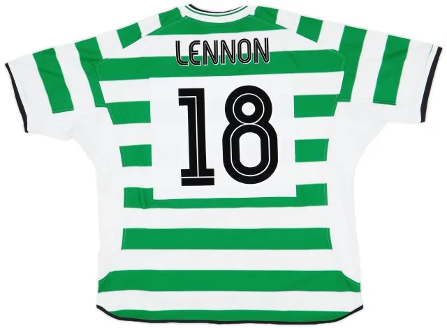 Umbro 2001-03 Celtic Home Shirt Lennon #18 - 7/10 - (XXL)