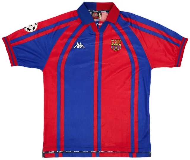 Kappa 1997-98 Barcelona European Home Shirt - 7/10 - (L)