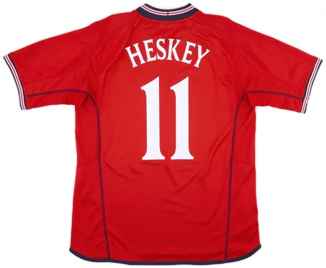 Umbro 2002-04 England Away Shirt Heskey #11 - 7/10 - (L)