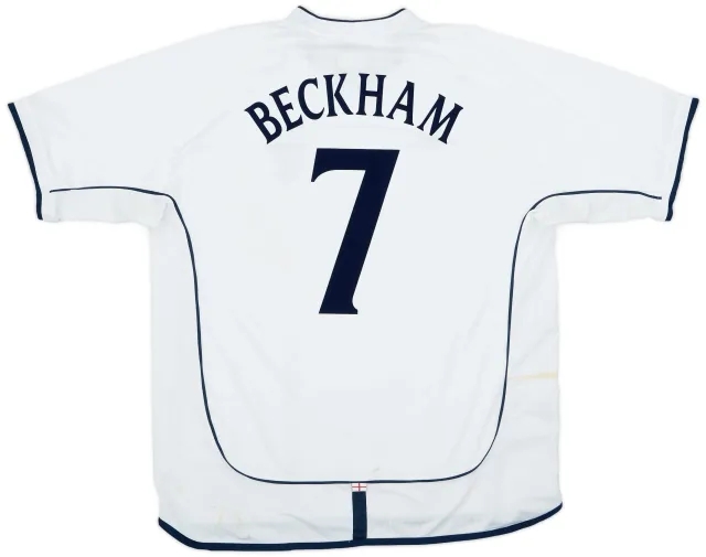 Umbro 2001-03 England Home Shirt Beckham #7 - 7/10 - (XXL)