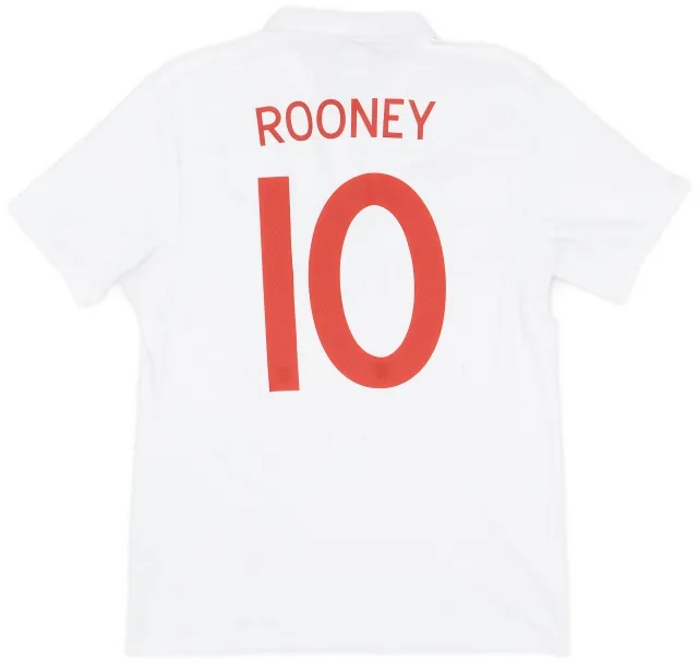 Umbro 2009-10 England Home Shirt Rooney #10 - 7/10 - (M)