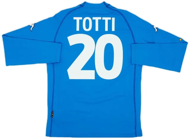 Kappa 2000-01 Italy Home L/S Shirt Totti #20 (XL)