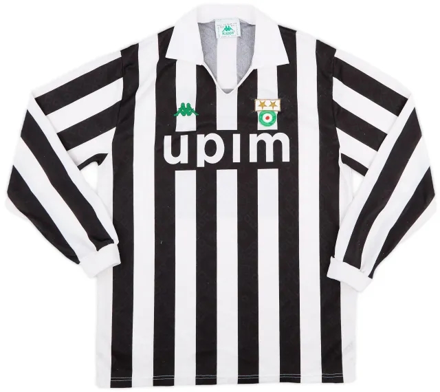Kappa 1991-92 Juventus Home L/S Shirt - 8/10 - (M)