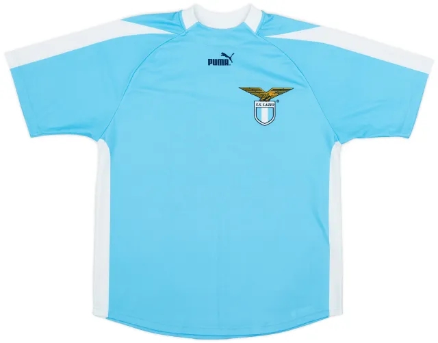 Puma 2003-04 Lazio 'Signed' Basic Home Shirt - 9/10 - (M)