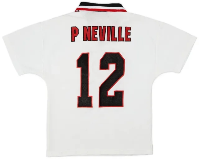 Umbro 1996-97 Manchester United Away Shirt P Neville #12 - 6/10 - (L.Boys)