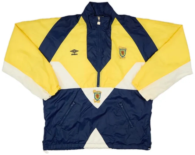 1990-92 Scotland Umbro 1/2 Zip Track Jacket - 9/10 - (XL)