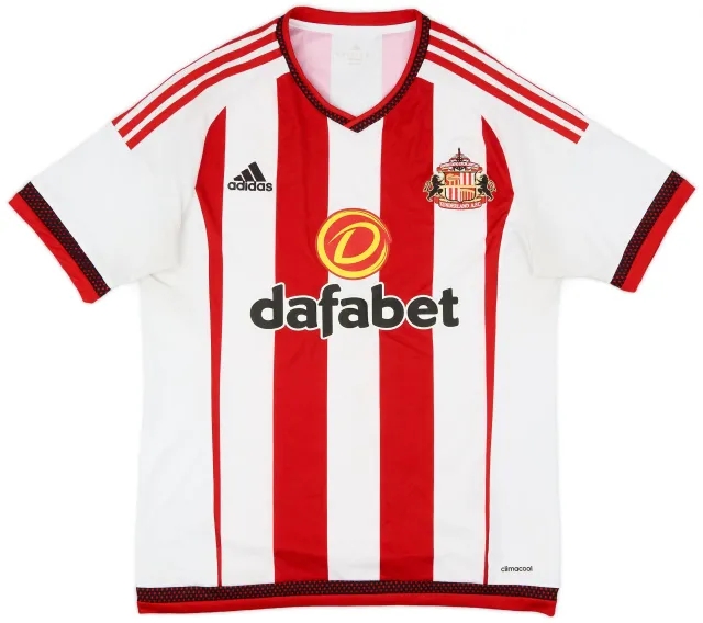 adidas 2015-16 Sunderland Home Shirt - 6/10 - (M)