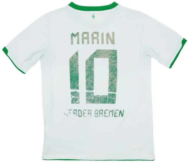 Nike 2010-11 Werder Bremen Away Shirt Marin #10 - 3/10 - (XL.Boys)