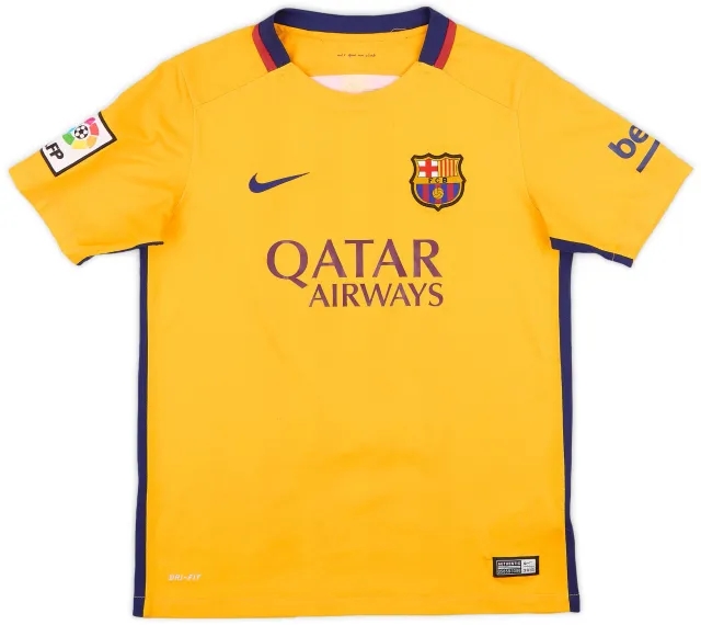 Nike 2015-16 Barcelona Away Shirt - 6/10 - (L.Boys)