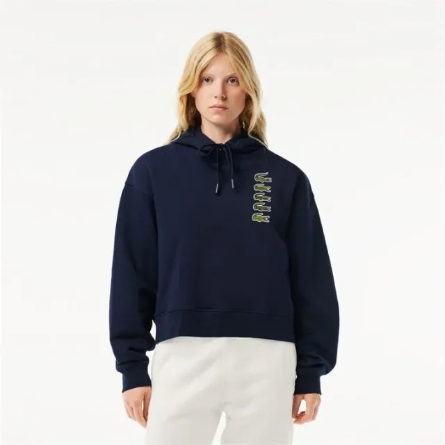 Lacoste Iconic Croc Hoodie - Midnight Blue