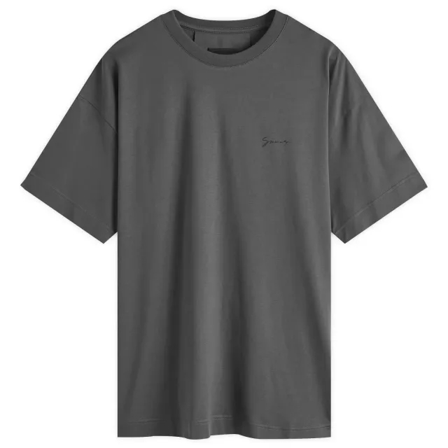 Givenchy Men's Baroque Crown T-Shirt Charcoal