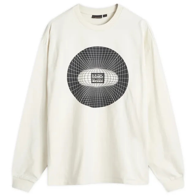 Napapijri Men's Jaman Logo Crew Sweatshirt Beige Dimity