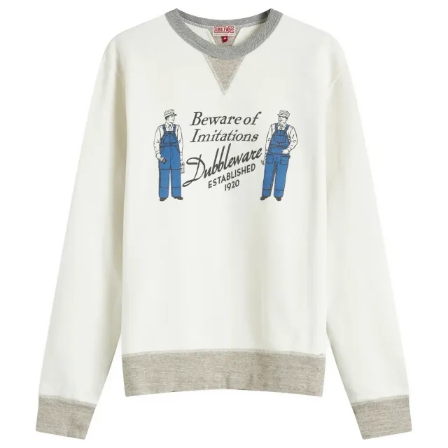 Dubbleware Men's Imitations Sweatshirt Ecru
