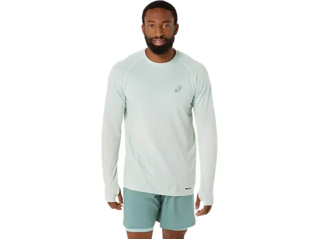 ASICS Seamless Running Shirt Men - Sage, Cream