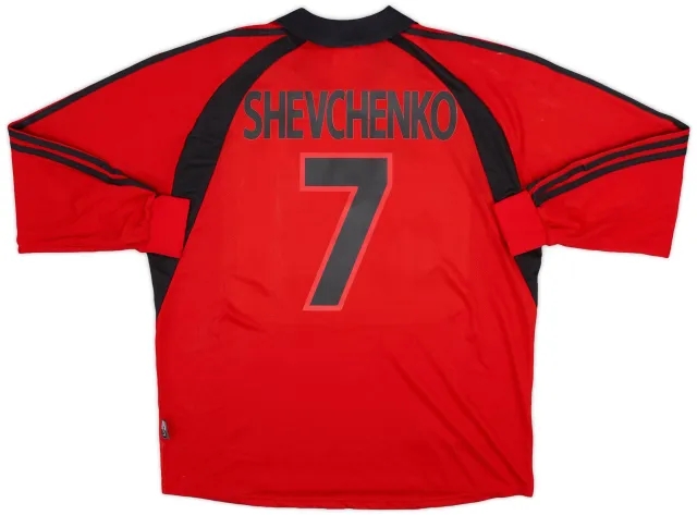 adidas 2001-02 AC Milan Third L/S Shirt Shevchenko #7 (XL)