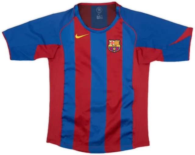 Nike 2004-05 Barcelona Home Shirt - 7/10 - (XL.Boys)