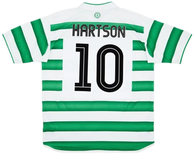 Umbro 2003-04 Celtic Home Shirt Hartson #10 - 5/10 - (L)