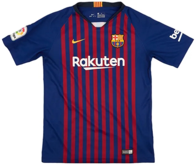 Nike 2018-19 Barcelona Home Shirt - 7/10 - (XL.Boys)