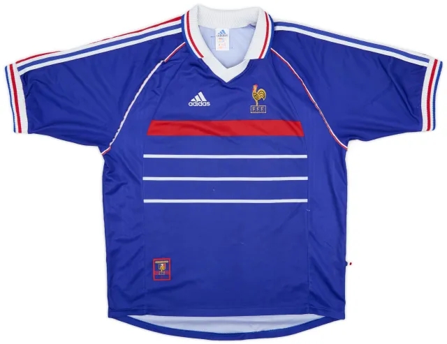 adidas 1998-00 France Home Shirt - 7/10 - (XL)