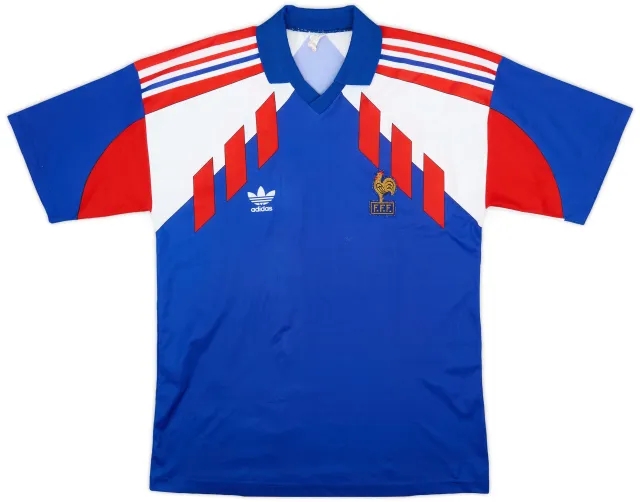 adidas 1990-92 France Home Shirt - 5/10 - (L)