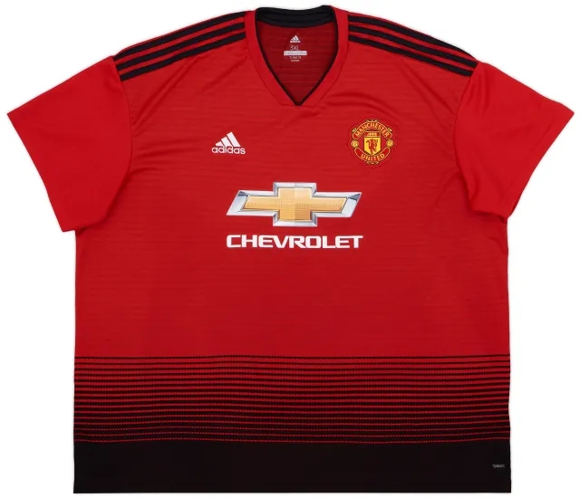 adidas 2018-19 Manchester United Home Shirt - 8/10 - (3XL)