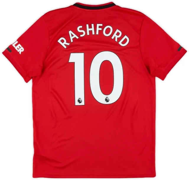 adidas 2019-20 Manchester United Home Shirt Rashford #10 - 8/10 - (L)