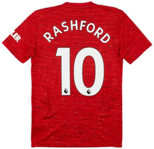 adidas 2020-21 Manchester United Home Shirt Rashford #10 - 9/10 - (XS)
