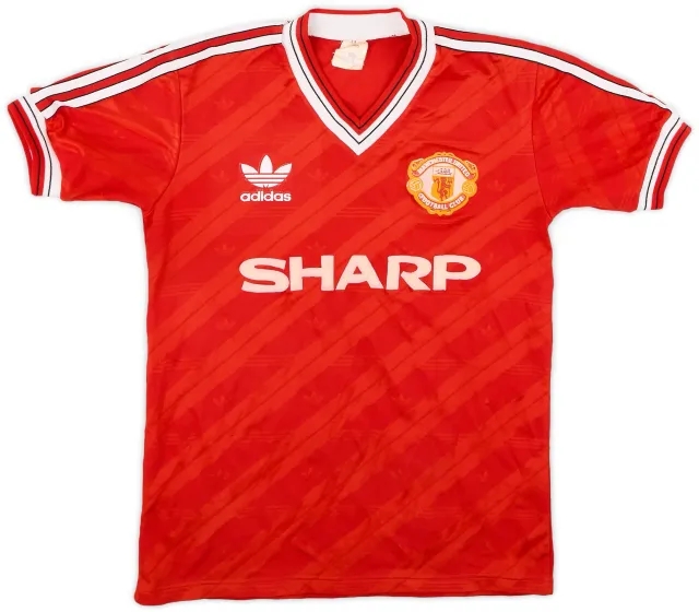 adidas 1986-88 Manchester United Home Shirt - 8/10 - (S)