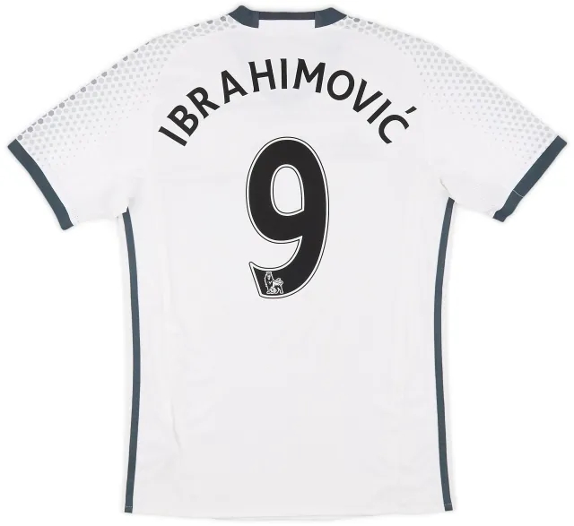 adidas 2016-17 Manchester United Third Shirt Ibrahimovic #9 - 8/10 - (S)