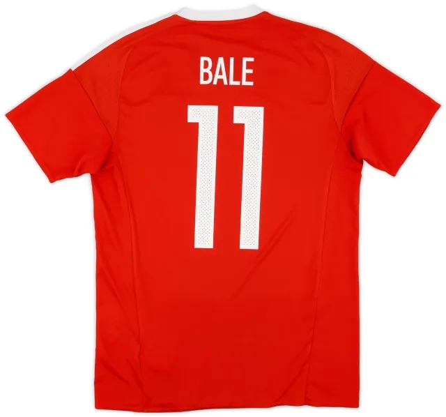 Umbro 2016-17 Wales Home Shirt Bale #11 - 8/10 - (M)
