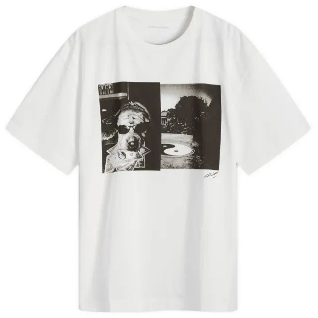 Uniform Experiment Men's x Daido Moriyama Split T-Shirt White