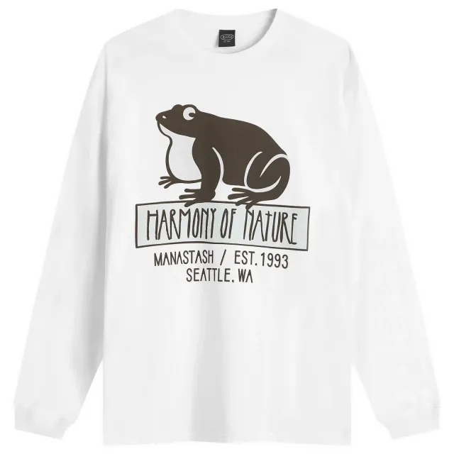Manastash Men's Long Sleeve Hon T-Shirt White