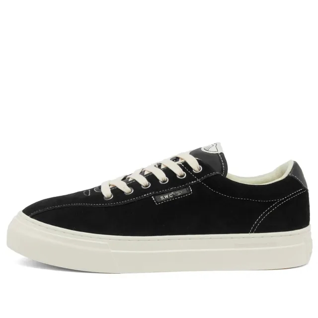 Stepney Workers Club Men's Dellow 02 Suede Sneaker Black/White