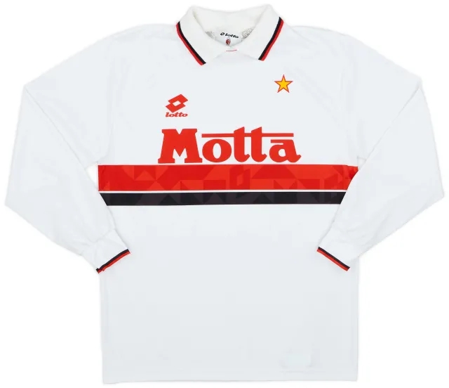 Lotto 1993-94 AC Milan Away L/S Shirt - 8/10 - (S)
