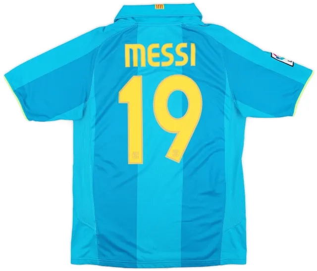 Nike 2007-09 Barcelona Away Shirt Messi #19 - 9/10 - (S)