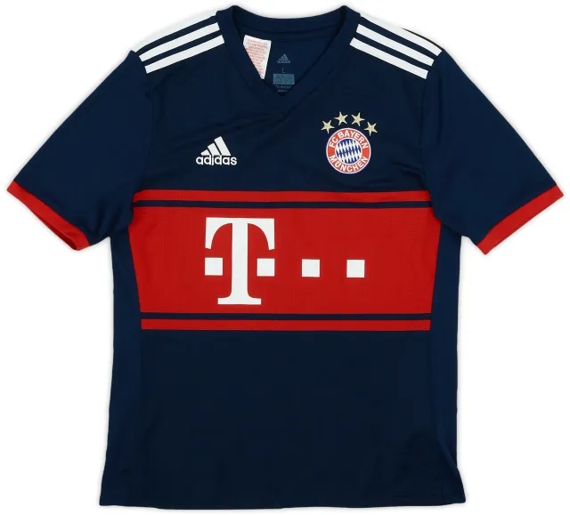 adidas 2017-18 Bayern Munich Away Shirt - 9/10 - (L.Boys)