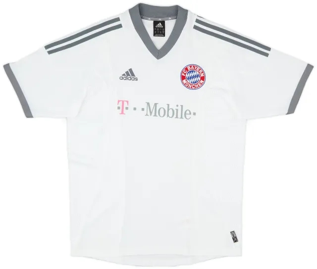 adidas 2002-03 Bayern Munich Away Shirt - 8/10 - (XL.Boys)