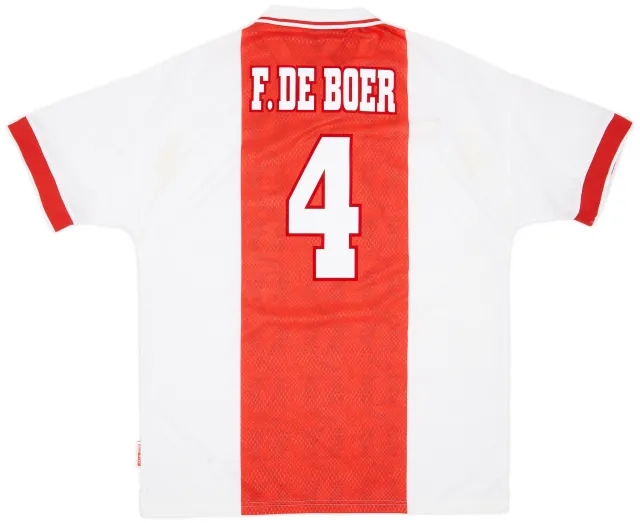 Umbro 1998-99 Ajax Home Shirt F.De Boer #4 - 9/10 - (XL)