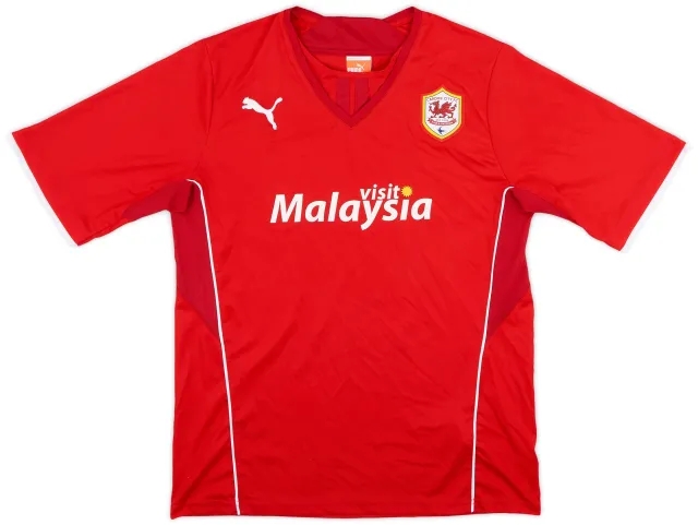 Puma 2013-14 Cardiff Home Shirt - 7/10 - (L)
