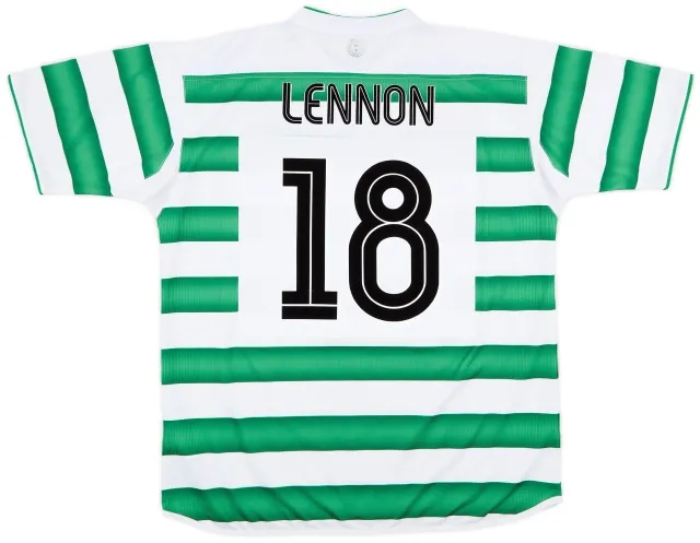 Umbro 2003-04 Celtic Home Shirt Lennon #18 - 6/10 - (XL)
