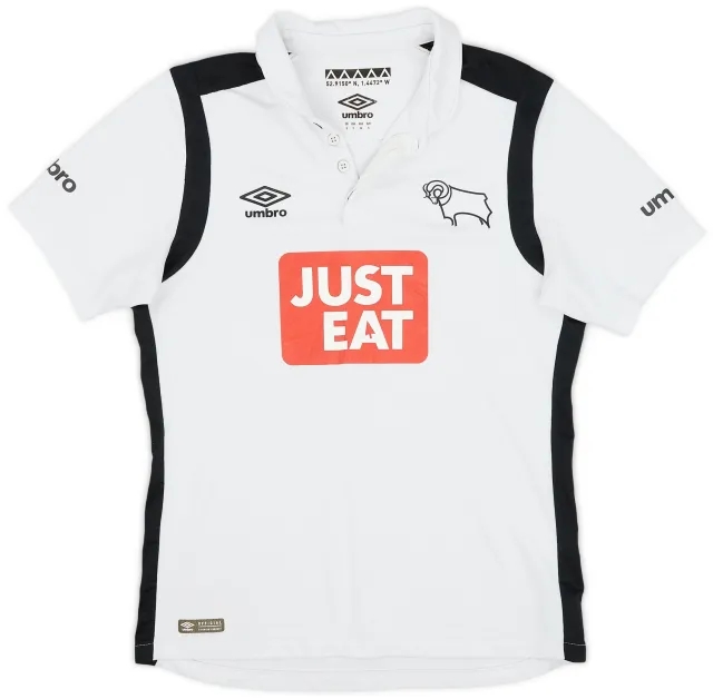 Umbro 2016-17 Derby County Home Shirt - 8/10 - (S)