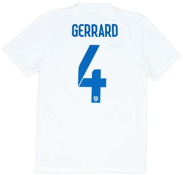 Nike 2014-15 England Home Shirt Gerrard #4 - 9/10 - (S)